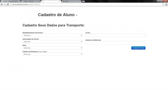 Tutorial para Cadastro de Aluno.
